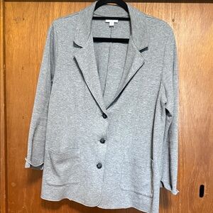 J. Jill Light Gray Women's Blazer